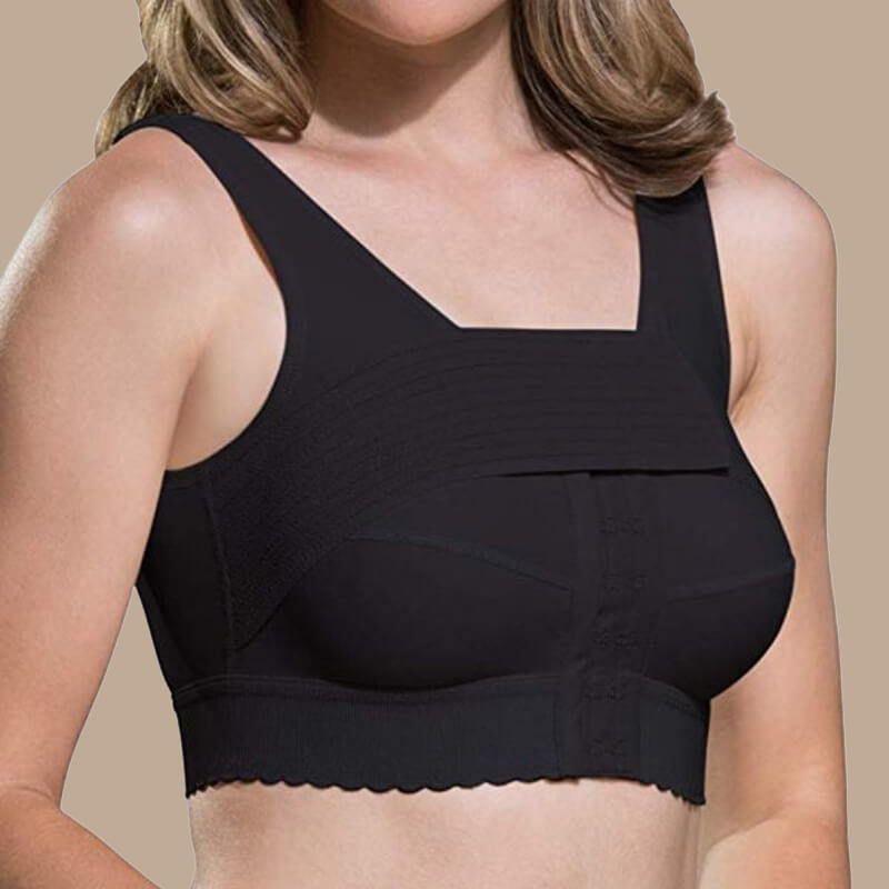 POST SURGICAL COMFORT SUPPORT BRA & BREAST BAND HIGH CONTROL BREAST SURGERY
