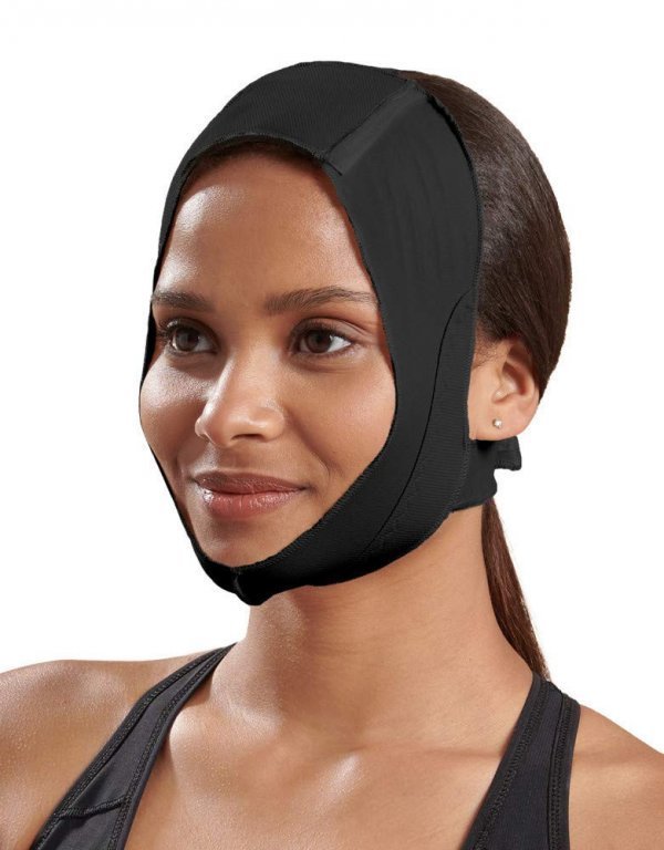 Chin Strap with Mid-Neck Coverage by Marena